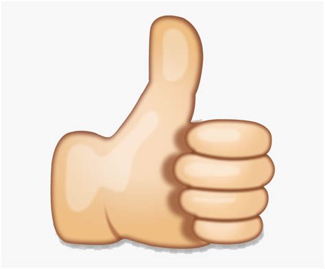 Thumbs Up Hand Emoji Clipart Point Transparent Png - Thumbs Up ...