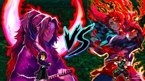 KOKUSHIBO OP V 3 VS CHAOS TANJIRO OP ALL FORMS IN JUMP FORCE MUGEN