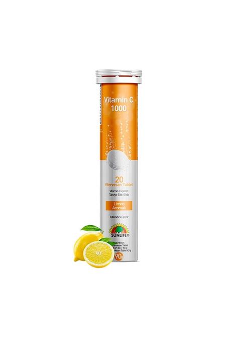 Sunlife Vitamin C Mg Eff Tablet Fiyatlar Ve Zellikleri