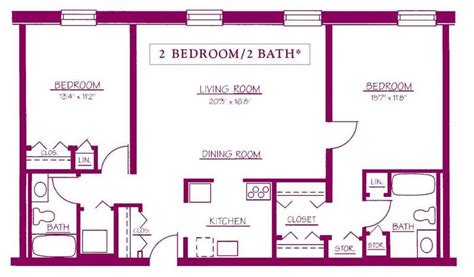 Luxury Two Bedroom Two Bath House Plans New Home Plans Design