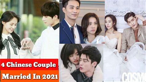 💕♥️mainland Chinese Drama Couple Married In 2021zhang Han Janine Chang