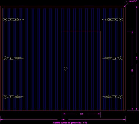 Garage Door DWG Block for AutoCAD • Designs CAD