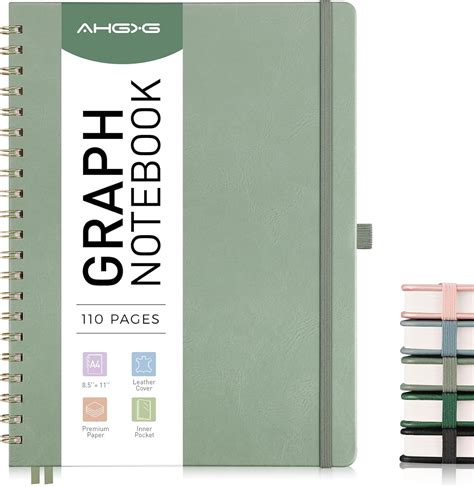 Ahgxg Graph Paper Notebook Spiral Notebook 85 X 11