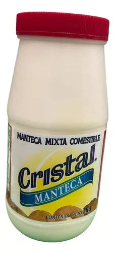 Manteca Cristal Vegetal Comestible 1 Kg 12 Piezas Envío gratis