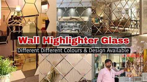 Bevelled Wall Glass Mirror Panelling Wall Highlighter Glass Design Wallglass Walldesign