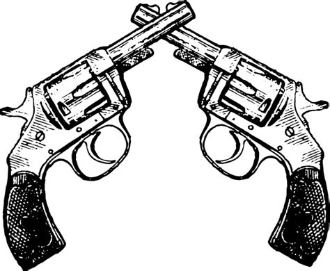 Revolver 2x Clip Art at Clker.com - vector clip art online, royalty ...