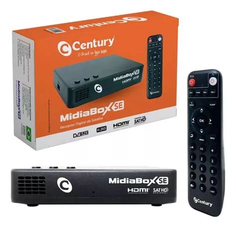 Receptor Century Midiabox Se B Midia Box Hd Tv Sat Regional Frete Gr Tis