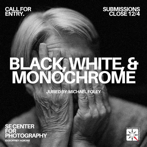 Black White Monochrome Photo Contest Calendar 2022