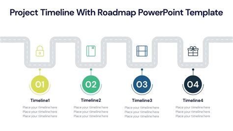 Project Timeline With Roadmap PowerPoint Template - PPTUniverse