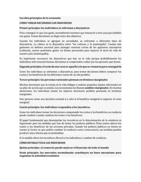 Principios De La Economia Pdf