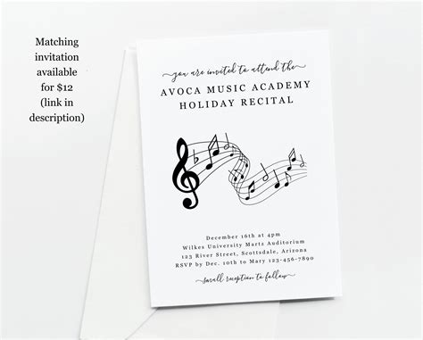 Vocal Recital Program Template 