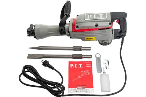 Отбойный молоток P.I.T. 42 Дж,1700 Вт, 1850уд/мин, залить масло п/экспл ...