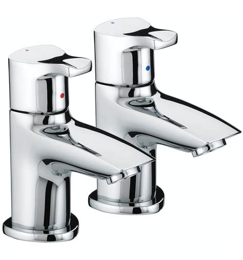 Bristan Capri Pair Of Chrome Basin Taps Cap 12 C