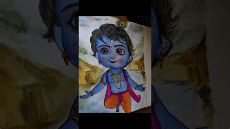 Cute Balkrishna Drawing Easy Krishna Radhakrishna Drawing YouTube