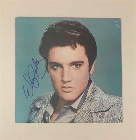 Elvis Presley Signed Lp Cover Etsy