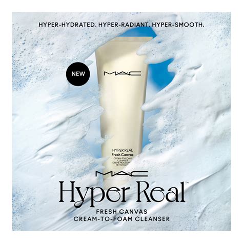 ซื้อ Mac Cosmetics Hyper Real™ Fresh Canvas Cream To Foam Cleanser