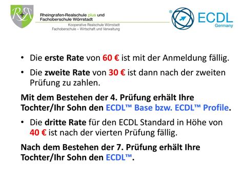 Der Europ Ische Computerf Hrerschein Ecdl Ppt Herunterladen