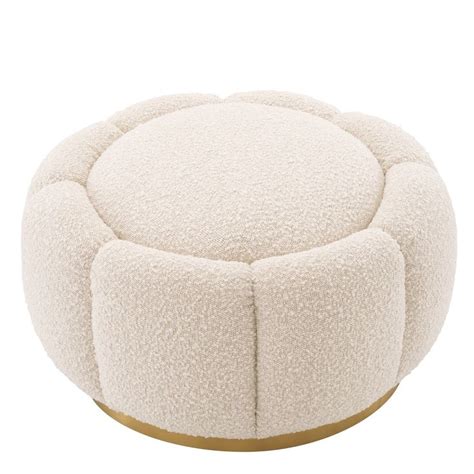 Eichholtz Ottoman Inger Boucl Cream