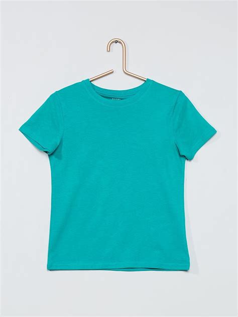 Tee Shirt Uni Vert Kiabi