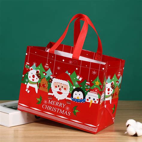 Christmas Tote Bags With Handles BagMultifunctional Christmas Bags For ...