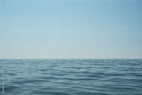 Blue ocean and horizon Stock Photo | Adobe Stock