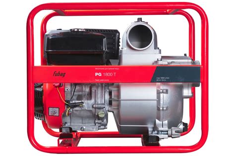Мотопомпа для сильнозагрязненной воды FUBAG PG 1800 T 1800 л/мин, 26 м ...