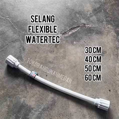 Jual Watertec Selang Flexible Tahan Air Panas Wastafel PVC 30 40 50 60