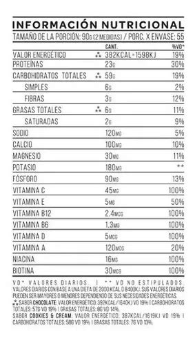 Suplemento En Polvo Star Nutrition Mutant Mass Proteínas Sabor Cookies