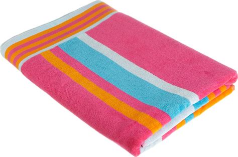 Northpoint Astra Designer Stripe Plush Velour Beach Towel