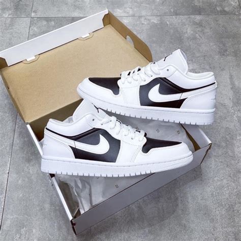 Gi Y Th Thao Jordan Tr Ng En Th P C Gi Y Jd Low Tr Ng En Nam N Full Box Bill Hot