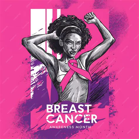 Breast Cancer Awareness Social Media Poster Template Design Premium Ai Generated Psd