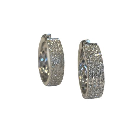 Heera Moti Pave Hoop Earrings - Hurdle's Jewelry