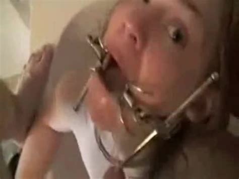 Blonde With Mouth Clamp Deepthroat ThisVid