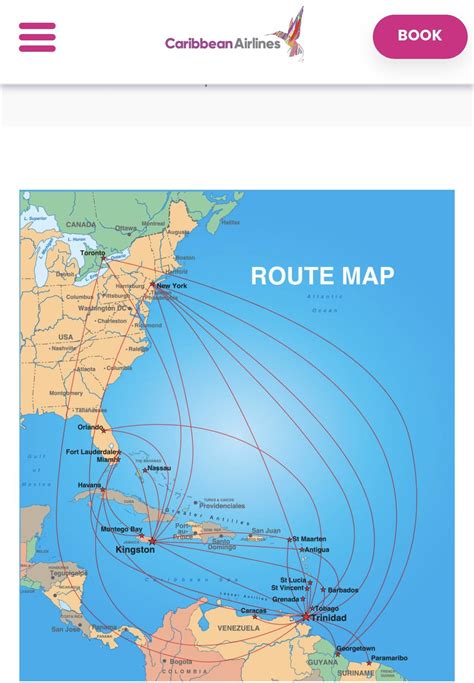 arrendamiento Cementerio Envolver caribbean airlines route map entrada ...