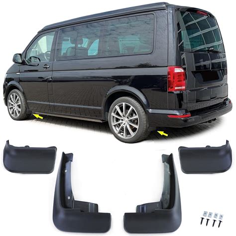 Schmutzf Nger Set Vorne Und Hinten Schwarz F R Vw Bus T T T T