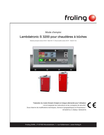 Froling Lambdatronic S Mode D Emploi Fixfr