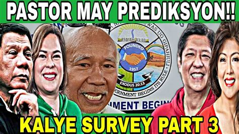 PASTOR PREDIKSYON KAY TATAY DIGONG PBBM VP SARA DUTERTE AT SENATOR IMEE