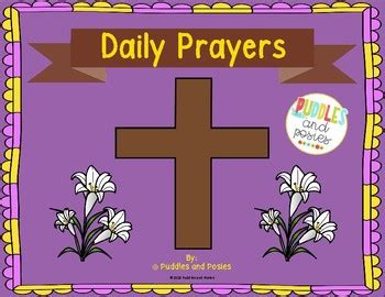 Classroom Prayer Posters by Puddles and Posies | TpT