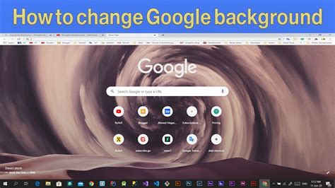 How To Change Google Chrome Background Windows Youtube