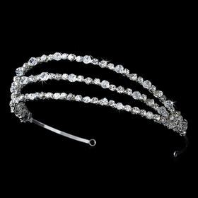 Elegance By Carbonneau HP 8229 Triple Crytal Rhinestone Headband