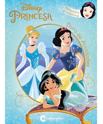 Livro De Atividades Princesas Disney Adesivos E Mascara R Em