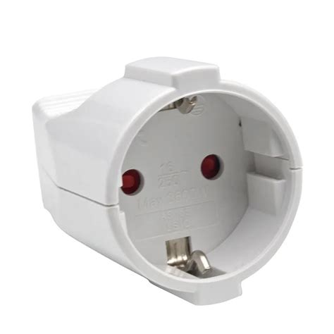 Pcs Euro German Standard Extension Cord Connection Plug Female Butt