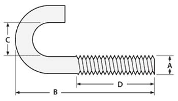 Manufacturer of ASTM A307 / A563 J Bolts|Leading exporter of ASTM A307 ...