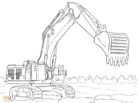 Excavator Coloring Page at GetDrawings | Free download