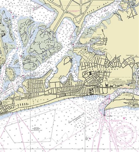 East Rockaway Inlet New York Nautical Chart Digital Art By Sea Koast