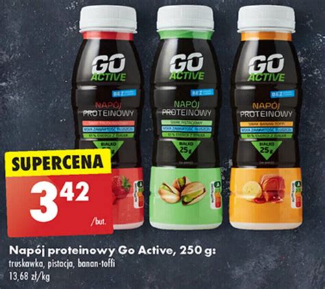 Promocja Napój proteinowy Go Active 250 g w Biedronka