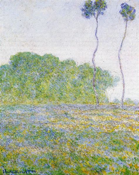 Springtime Meadow At Giverny Claude Monet WikiArt Org