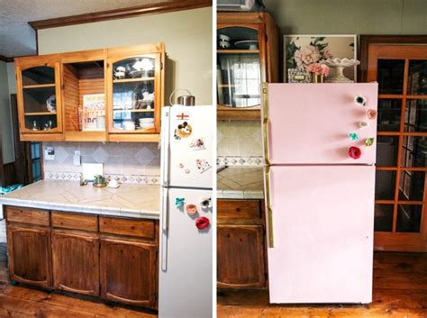 How To Paint Your Refrigerator And Change Its Look - It's Actually Easy