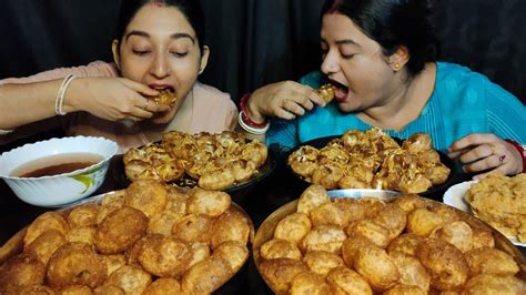 Fuchka Eating Challenge Eating Show Fuchka Golgappa Panipuri Eating