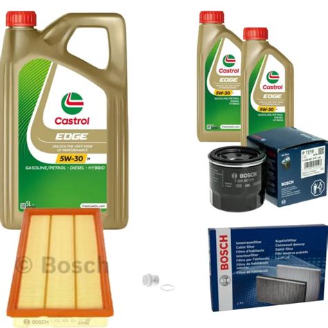 Bosch Inspection Set L Castrol W M Pour Subaru Outback Eur